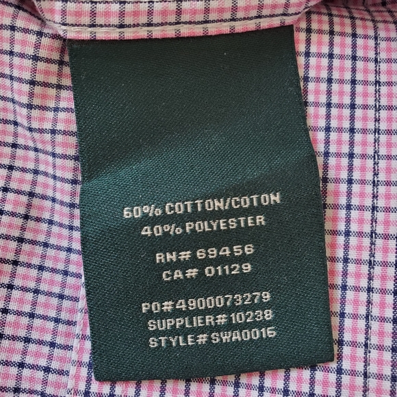 Ralph Lauren Button-Down Long Sleeves Checkered Shirt, Boys, Size 10 - Picture 7 of 9